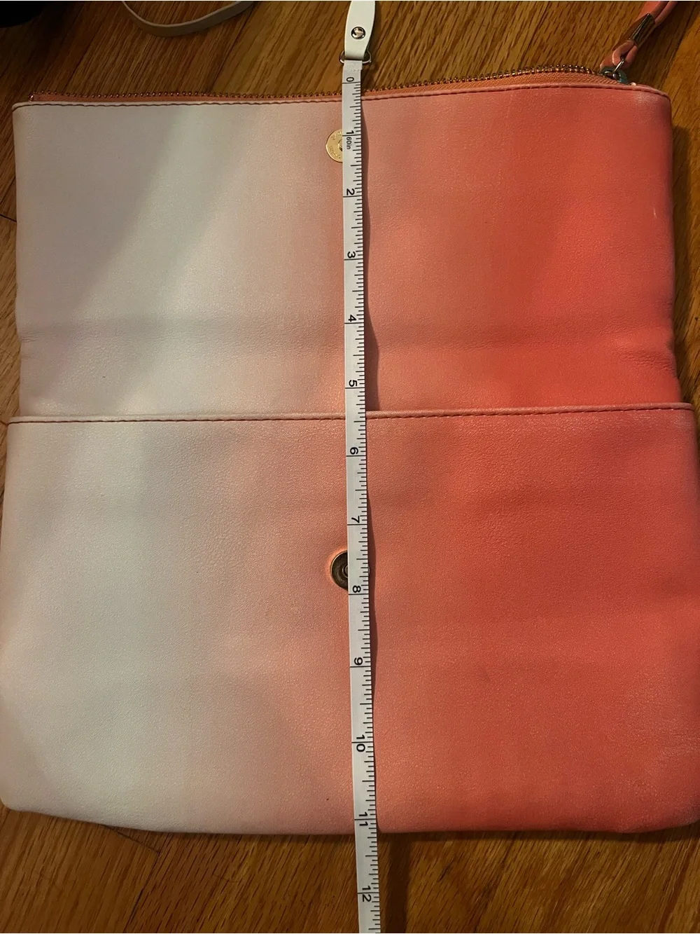 mark. Pink and Cream Ombre Foldover Clutch